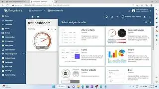 Create a dashboard in thingsboard