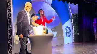 Ted Lange and Ezra Freeman mixology demo Enchanted Princess 2024 Love Boat Cruise