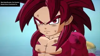 SSJ4 Goku(mini) Vs God Toppo( REALLOUD)