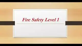 MTA : CIT2 Server : Fire Safety Level 1 Course