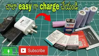 How To charge Types of batterys At Home || in Telugu || Telugu experiments @SHIVATechExperiments
