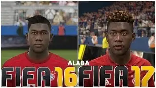 FIFA 17 vs FIFA 16 Faces Bayern Munchen (Boateng, Coman, Lewandowski)