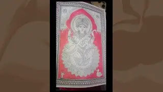 Saraswati drawing tutorial - kalamkari//drawing//art//saraswati//tutorial 
