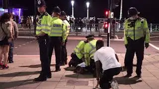 Always a few that needed Police Attention , Brighton Seafront