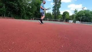 Babolat VS Touch Natural Gut and Dunlop Explosive Speed on Wilson Pro Staff RF v13