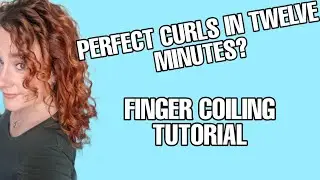 HOW TO FINGER COIL WAVY/CURLY HAIR! Curl training tutorial for defined curls