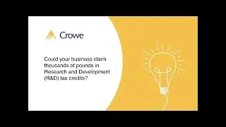 Research and Development, Tax Credits [with voiceover]