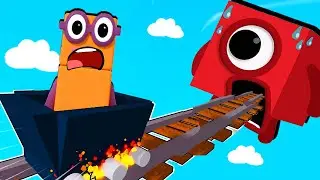 Numberblocks CART RIDE INTO YOURSELF in Roblox