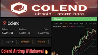 Colend Airdrop Withdrawal Update | Colend Wallet Submission &bull; How to Withdraw Your Colend Airdrop