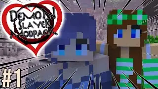 MY GIRLFRIEND AND MY OWN SERIES! | Demon Slayer Lovers (Minecraft Modpack) - Long Play #1