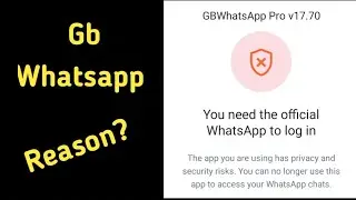 Gb Whatsapp login problem | You need official Whatsapp to log in | Gb Whatsapp not working reason