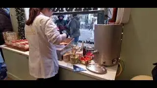 Sunday 14th December 2025, Amsterdam post canal cruise, and amazing hand-made stroopwafels