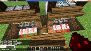 Minecraft - How to make a defense system with daylight sensor