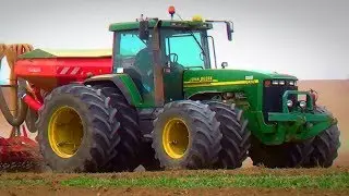 [Motor Sound] John Deere 8410 & 8220 - Cultivation/Bodenbearbeitung 2017