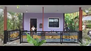 SIMPLENG RAILINGS SA AKING BAHAY KUBO NA KULAY UBEY .💜 #home  #house #design