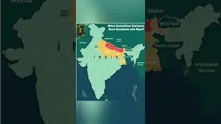 INDIAN STATES SHARE BORDER WITH NEPAL IN MAP OF INDIA