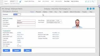 Payroll Demo: Employee Processes Time-sheet
