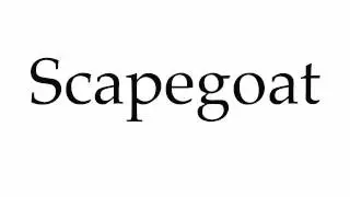 How to Pronounce Scapegoat