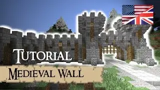 Minecraft Tutorial: Medieval WALL (English)