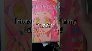 Interactive stuff in my sketchbook! #yummyart #pinkart #artstyle #cute #artist #sketch #doodle #art