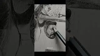 Ajay Devgan ∆ SINGHAM AGAIN Movie | Poster | Sketch | Drawing | Speed Art | Akshay Kumar #sanwart