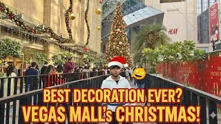 Part 1✨🫵Kya ye sach mein Delhi ki sabse best Christmas decoration hai🎄⛄🎄⛄🎁? Vegas Mall ka nazara🎄✨