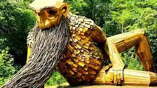 Benny the Beard Fisher Troll- Germfask, MI- Upper Peninsula🏕️🛻🌳💦