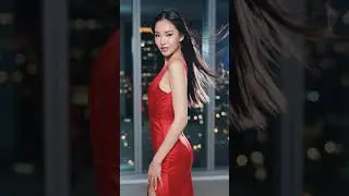 Gorgeous East Asian Beauty Eye Contact 👀 Sensual Slow Motion AI Art