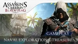 Assassins Creed 4 Black Flag | Naval Map Exploration & Treasure Hunting (HD)
