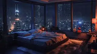 Winter Cabin Night Jazz – Snowfall Ambience & Fireplace Music to Unwind & Relax ❄️