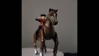 Vintage Cowboy Galloping Horse ToY