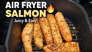 Juicy Air Fryer Salmon | Easy Garlic Lemon Soy Marinade | Healthy Dinner Recipe