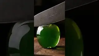 ASMR GREEN APPLE CUT