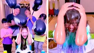 Family Games丨Color matching challenge, the little boy is so good! #Funnyfamily#Partygames