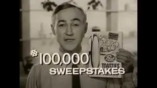 VINTAGE POST CEREAL CONTEST COMMERCIAL - $100 PER DAY (THAT IS A KING'S RANSOM DURING THE 1950s)
