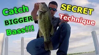 Catch BIGGER Bass! Secret Bass Fishing Technique!!