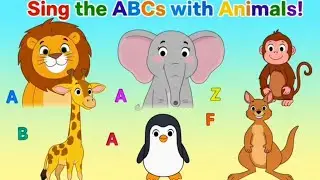 #ABC Song with Animals 🐶🐱 | Learn Alphabet A&ndash;Z for Kids