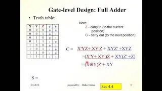 4.4 COMBINATIONAL circuit gate - level design