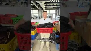 Raw hair factory in China. #rawhair #hairfactory