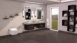 Монтаж подвесного унитаза и бачка для мытья посуды TOTO NEOREST AC, EW