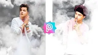 PicsArt- Smoke concept photo editingll