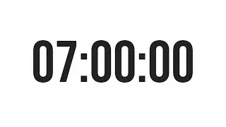 7 HOUR TIMER - COUNTDOWN TIMER (MINIMAL) - WITH ALARM