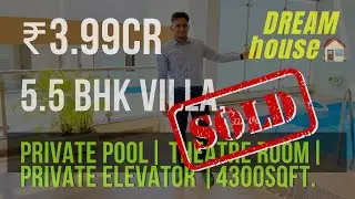 5.5 BHK Luxury Villa in Pune with private pool and private Lift | Ready possession |pune property.