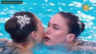 Iryna Limanouskaya/Veronika Yesipovich (BLR) Duet Free Final Glasgow European Championships 2018