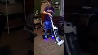 Landon helping Mom clean pahaha
