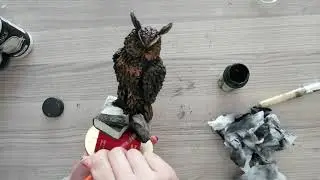 Baykuş Boyama Eskitme Çalışması