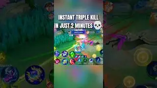 Triple Kill in 60 Seconds 💥 | Gusion Fast Combo #shortvideo #shorts #topglobalgusion #mobilelegends