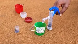 How to make hand water pump at home | Science project