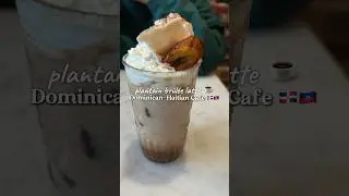 Dominican-Haitian Cafe in Brooklyn 🇩🇴🇭🇹 | Plantain Br&ucirc;l&eacute;e Latte