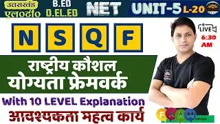 #NSQF| NSQF क्या है? National Skills Qualification Framework |  राष्ट्रीय कौशल योग्यता फ्रेमवर्क